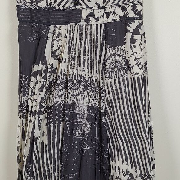 Monsoon Gray Batik Patterned Empire Waist Maxi Dress - Picture 3 of 12
